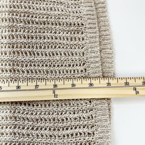 Dismero Made in Italy Open Knit Pullover Sweater Metallic Color Block Size Small - Picture 8 of 8